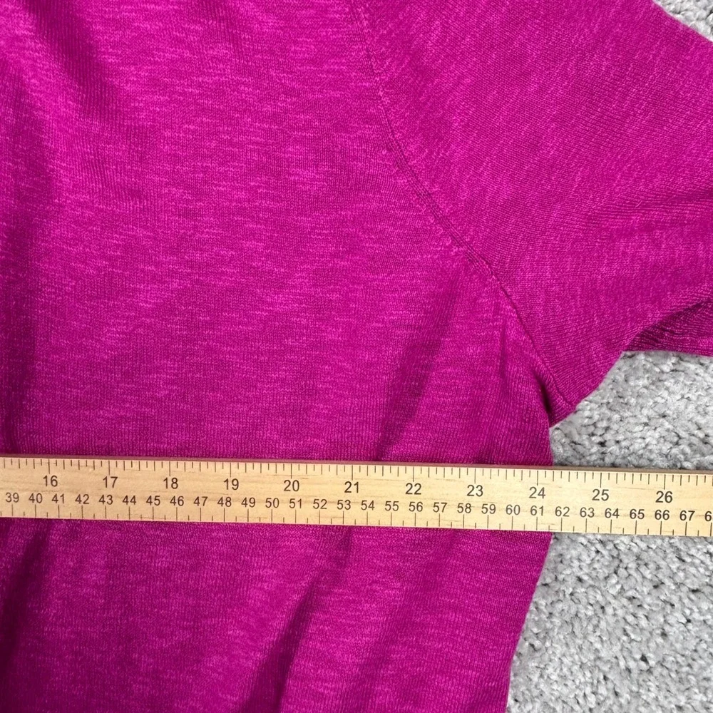 Lane Bryant Womens 22/24 Colorblock Short Sleeve Open Front Cardigan Pink Blue